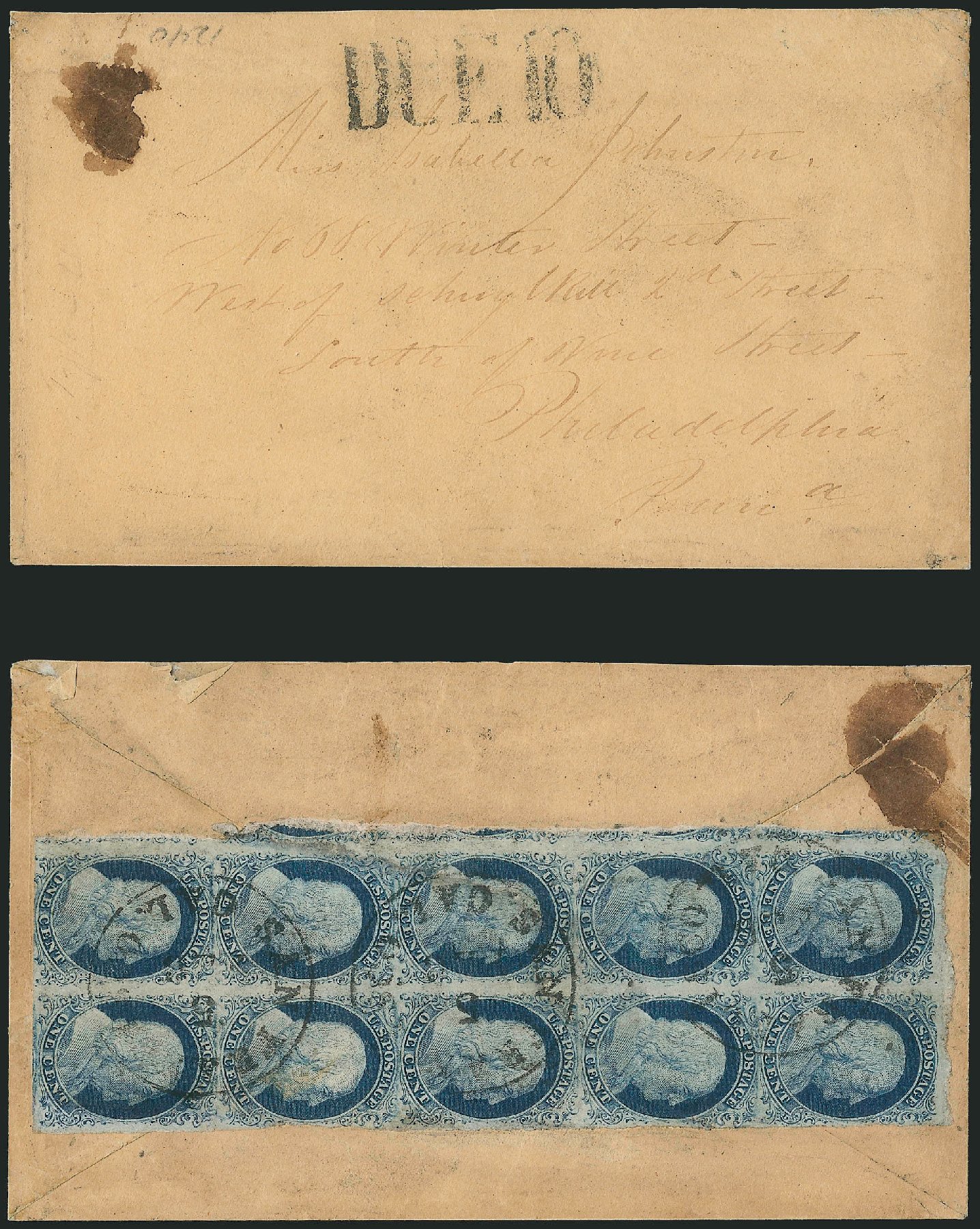 US Stamp Values Scott Catalog #7 - 1851 1c Franklin. Robert Siegel Auction Galleries, Jun 2015, Sale 1105, Lot 2535