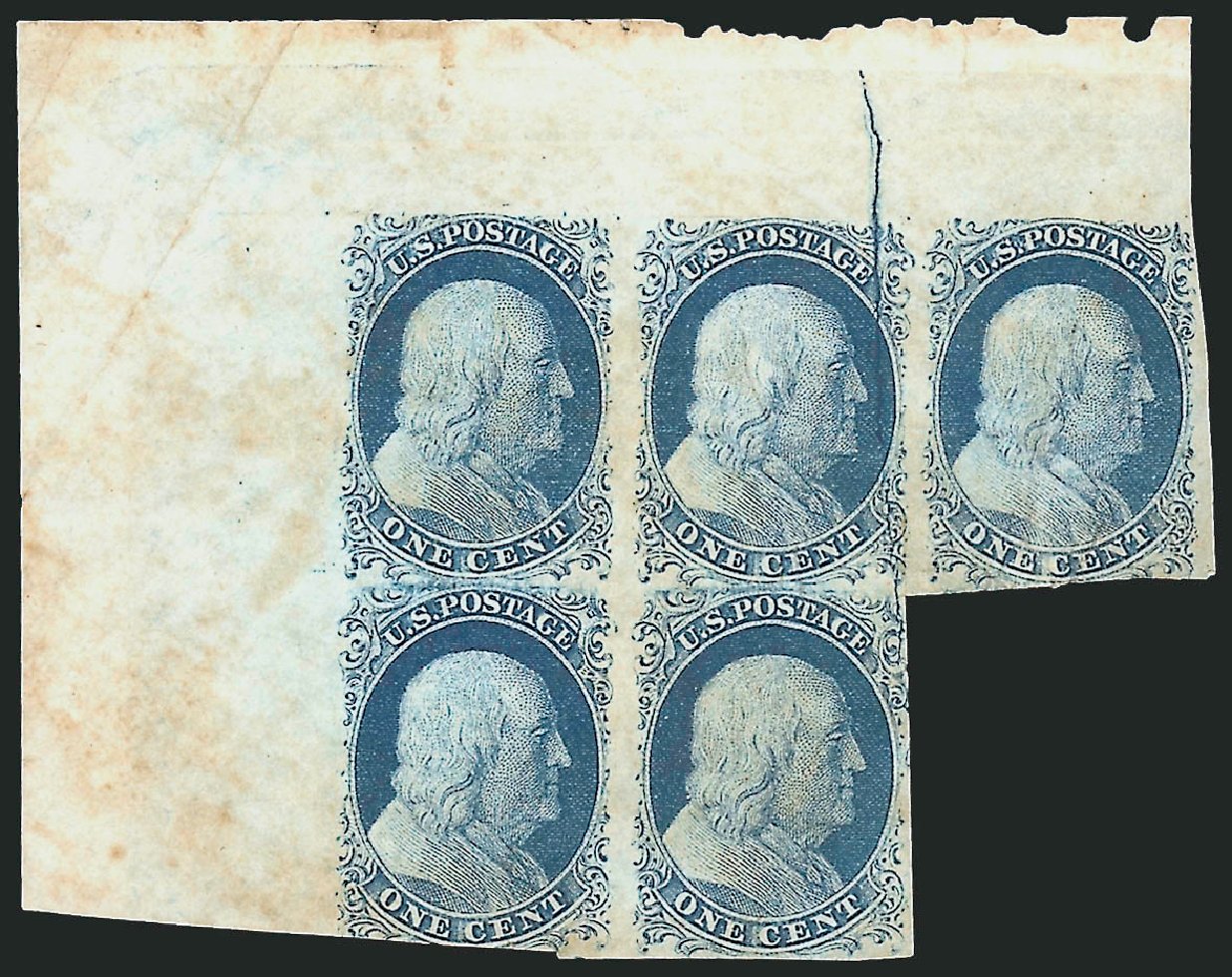 US Stamp Price Scott Catalog 7 - 1c 1851 Franklin. Robert Siegel Auction Galleries, Oct 2008, Sale 963, Lot 155