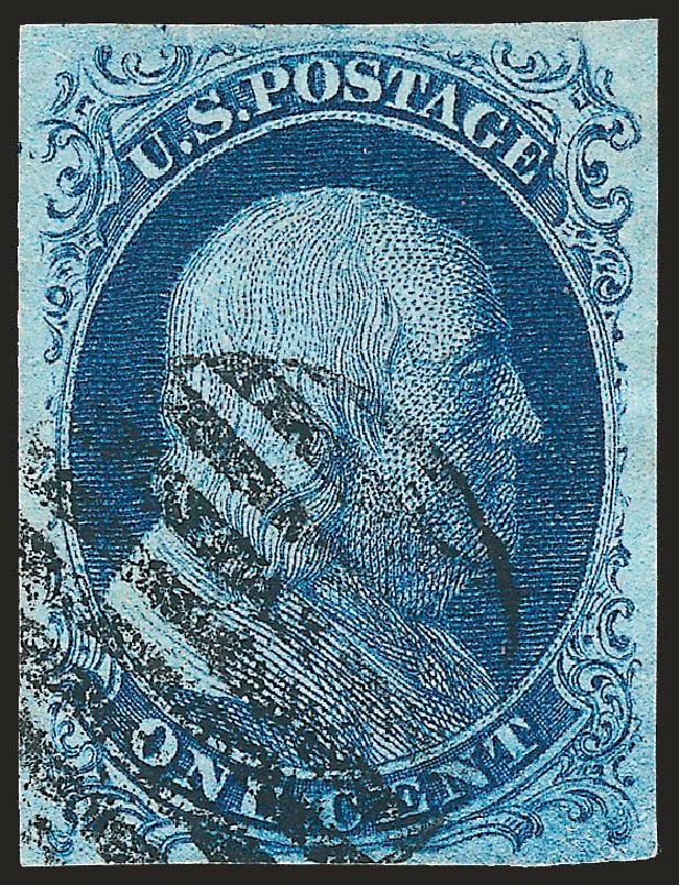 US Stamps Prices Scott Catalogue # 7: 1c 1851 Franklin. Robert Siegel Auction Galleries, Sep 2009, Sale 976, Lot 1095