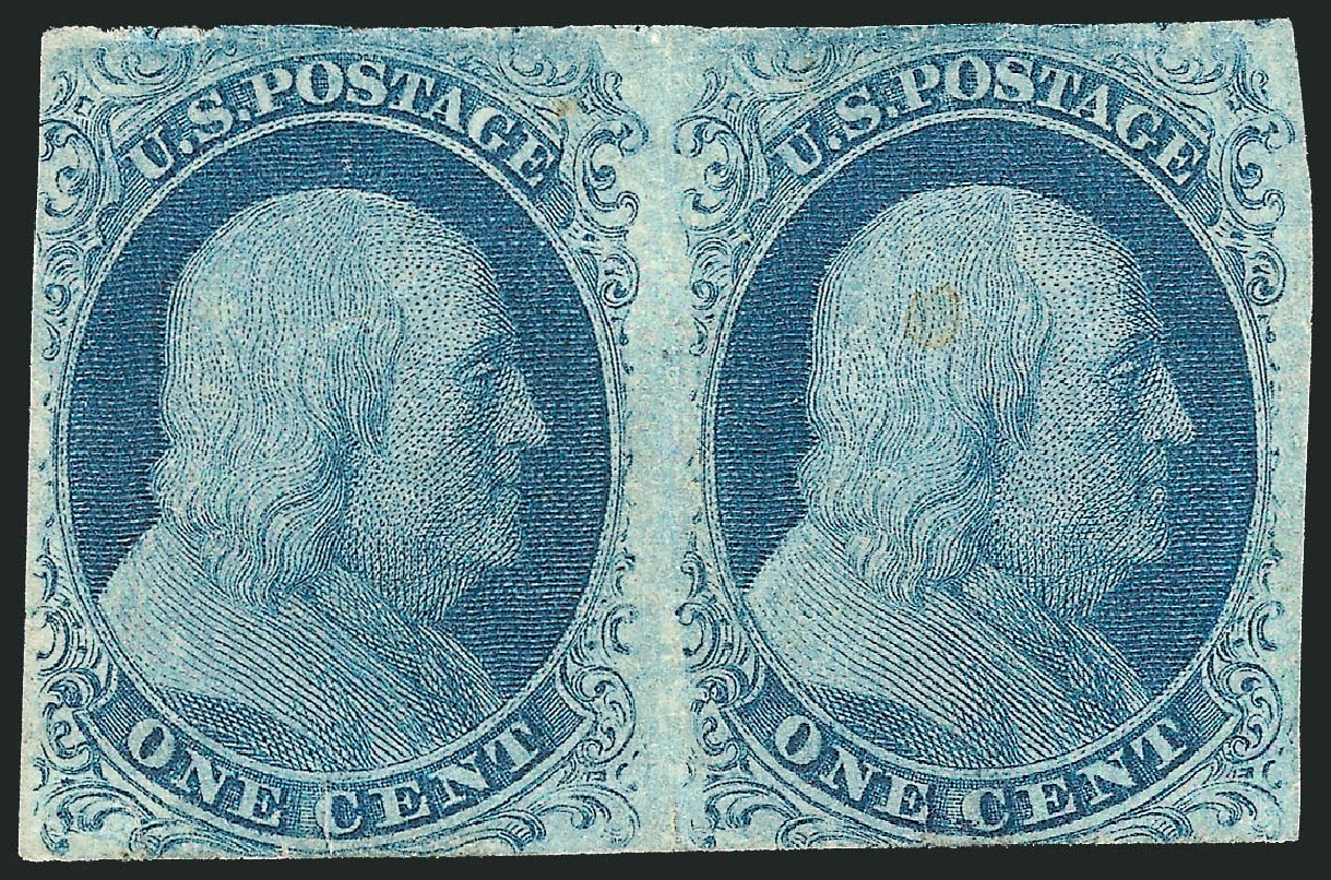 US Stamp Price Scott Catalog # 7 - 1c 1851 Franklin. Robert Siegel Auction Galleries, Sep 2010, Sale 994, Lot 985