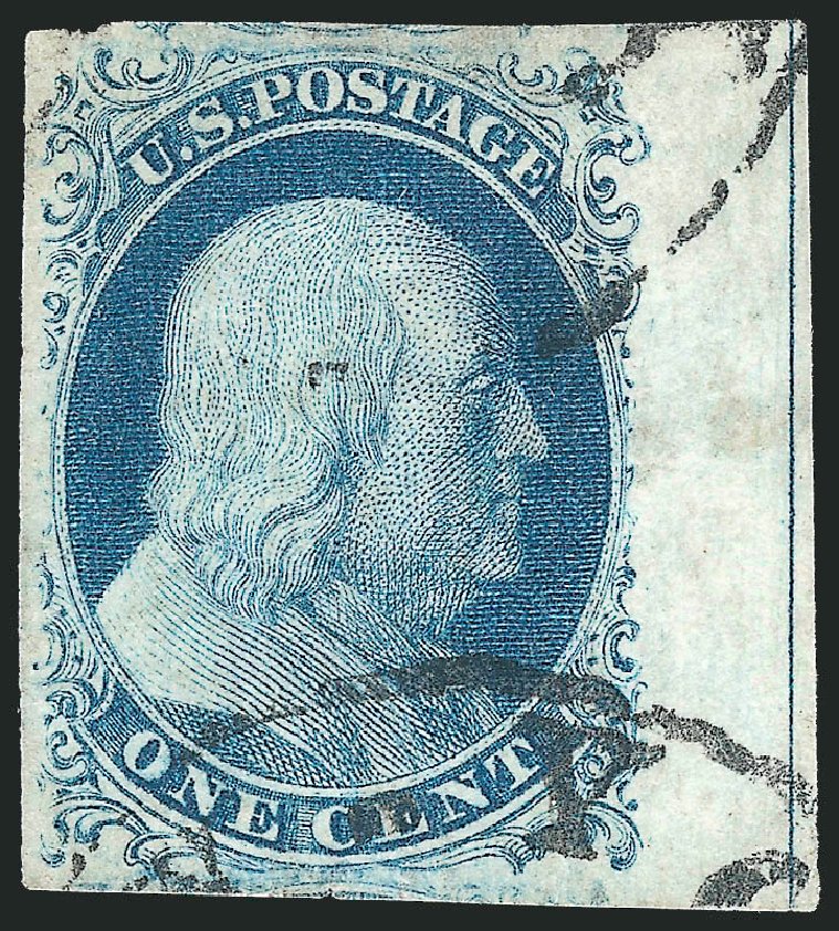 Costs of US Stamps Scott Cat. #7: 1851 1c Franklin. Robert Siegel Auction Galleries, Sep 2010, Sale 994, Lot 995