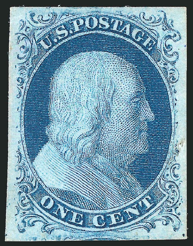 US Stamp Prices Scott Catalogue # 7: 1c 1851 Franklin. Robert Siegel Auction Galleries, Oct 2010, Sale 997, Lot 5125