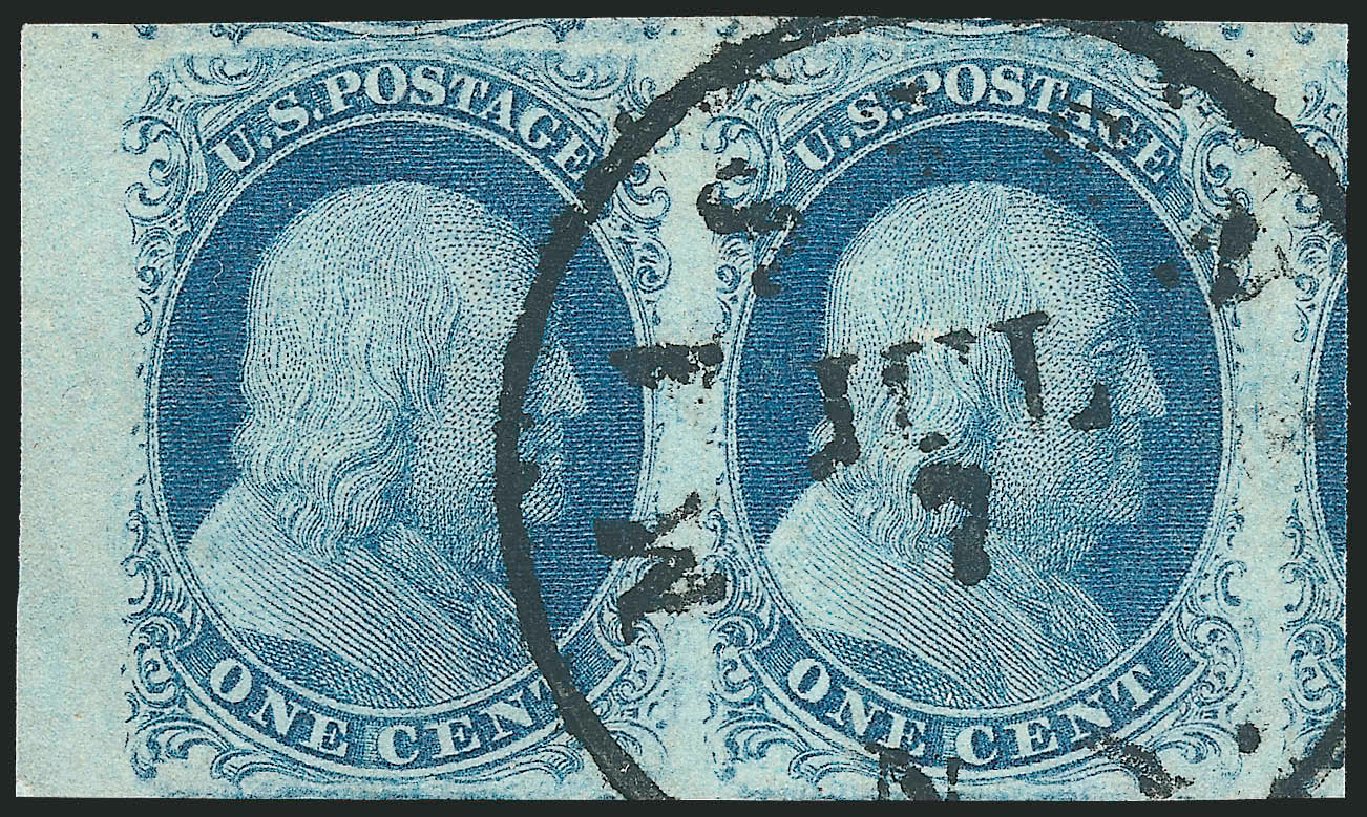 Costs of US Stamp Scott Cat. 7 - 1851 1c Franklin. Robert Siegel Auction Galleries, Dec 2010, Sale 998, Lot 355