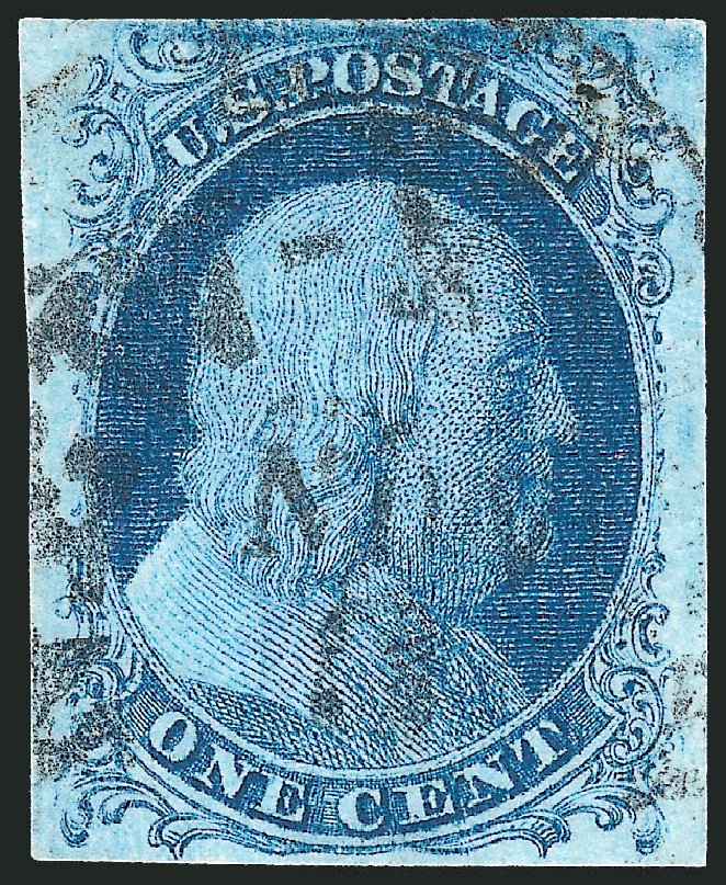 Price of US Stamps Scott Cat. 7: 1851 1c Franklin. Robert Siegel Auction Galleries, Dec 2010, Sale 998, Lot 405