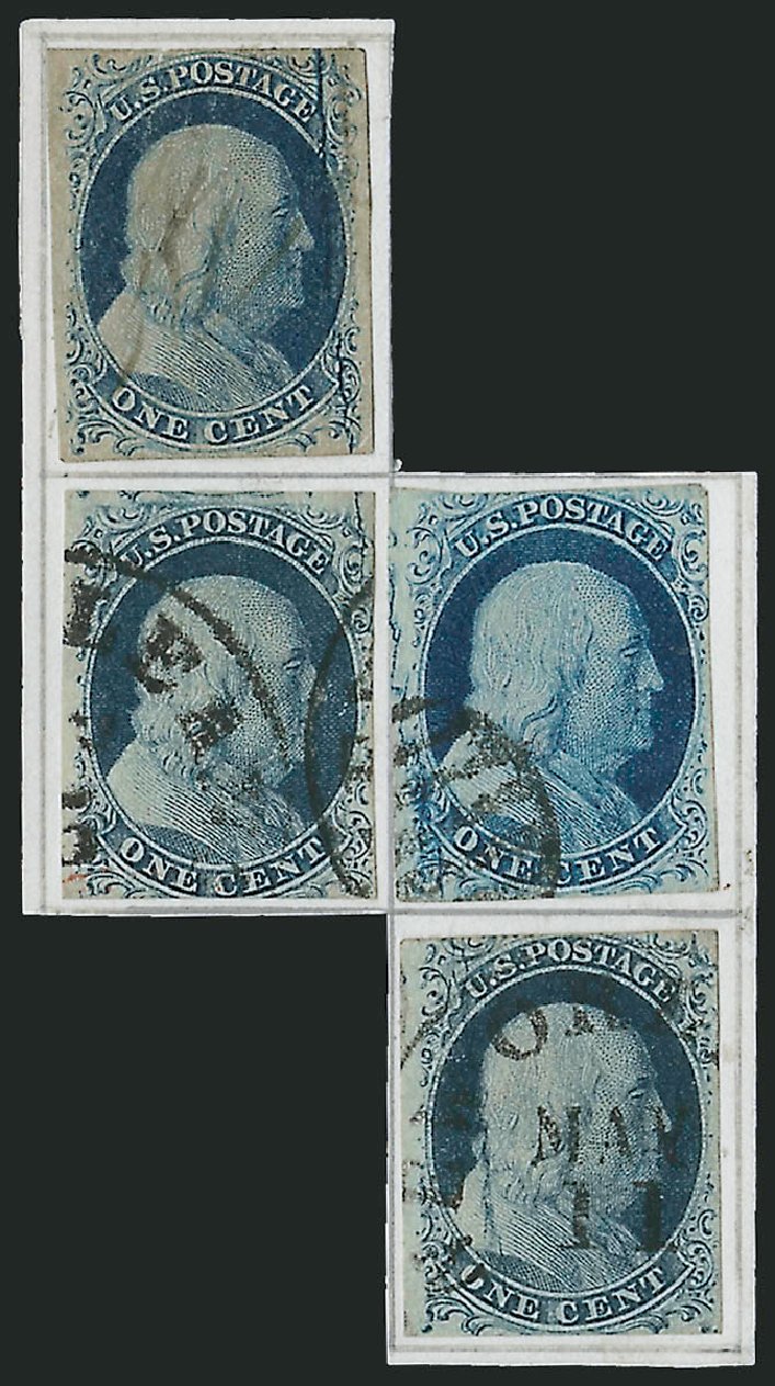 US Stamp Prices Scott # 7 - 1851 1c Franklin. Robert Siegel Auction Galleries, Mar 2011, Sale 1007, Lot 2102