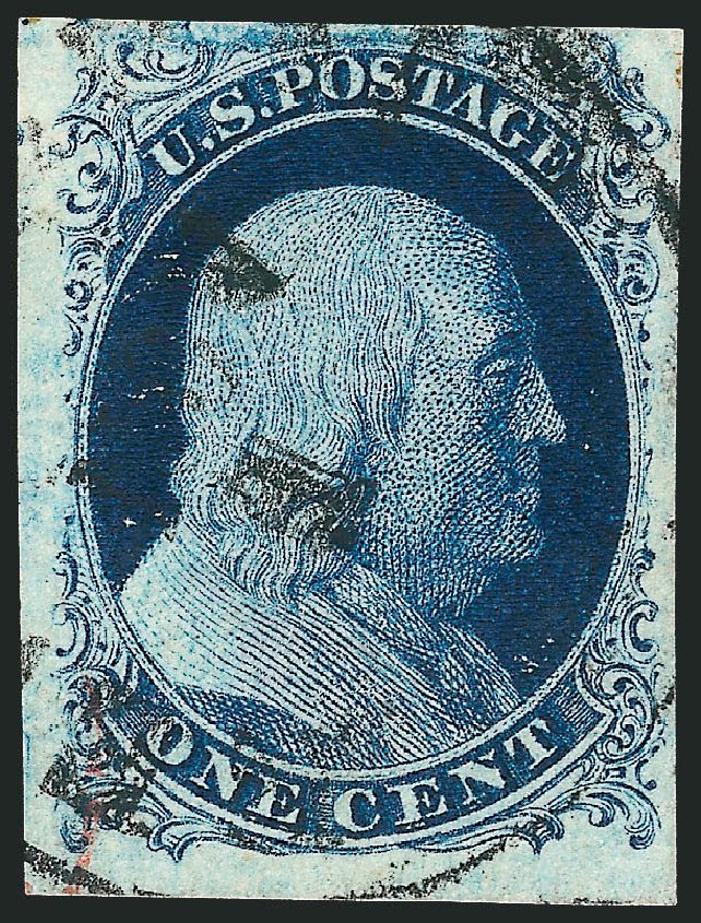Prices of US Stamp Scott # 7 - 1c 1851 Franklin. Robert Siegel Auction Galleries, Oct 2008, Sale 963, Lot 162