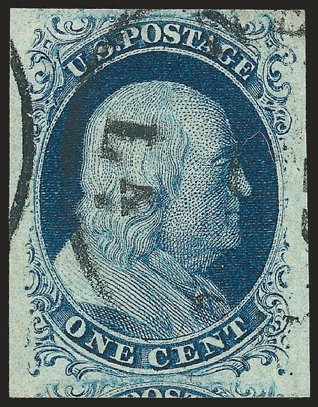 US Stamp Prices Scott Catalogue 7 - 1851 1c Franklin. Robert Siegel Auction Galleries, Sep 2009, Sale 976, Lot 1092