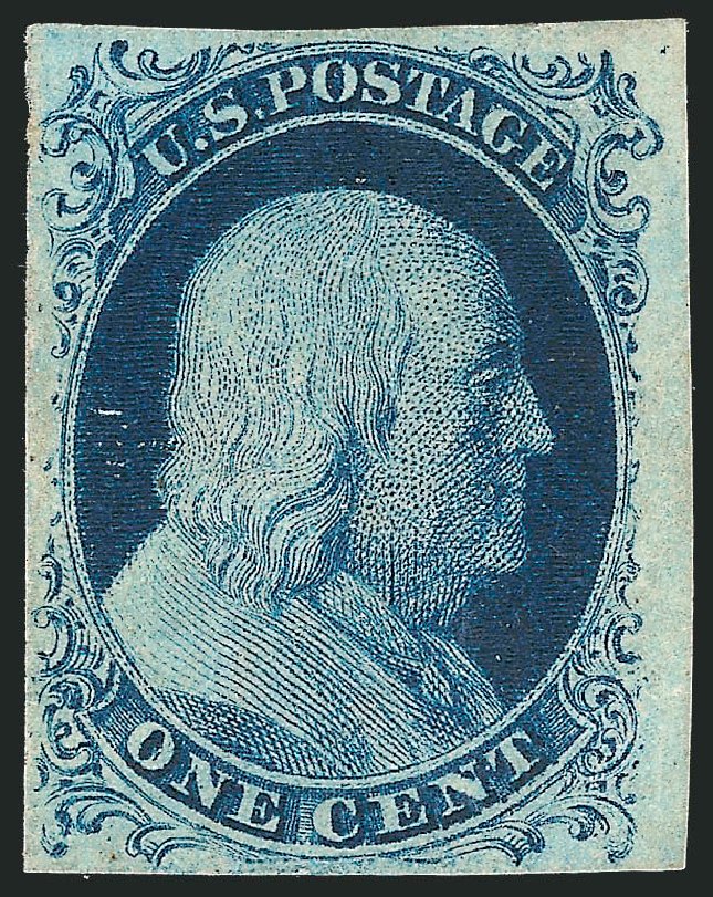 Cost of US Stamp Scott # 7: 1851 1c Franklin. Robert Siegel Auction Galleries, Sep 2010, Sale 994, Lot 1022