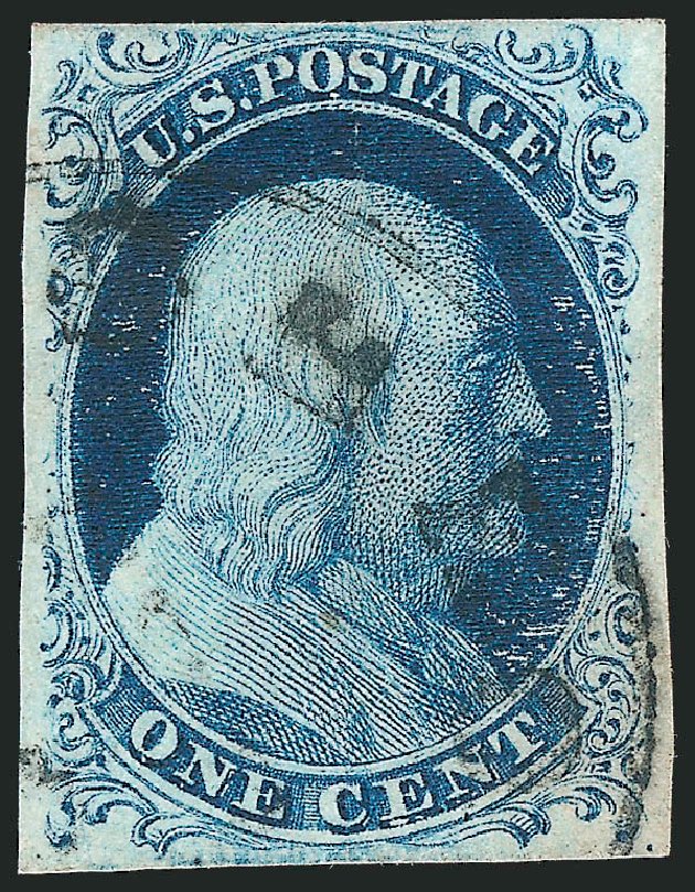 Values of US Stamps Scott # 7: 1c 1851 Franklin. Robert Siegel Auction Galleries, Sep 2010, Sale 994, Lot 1042
