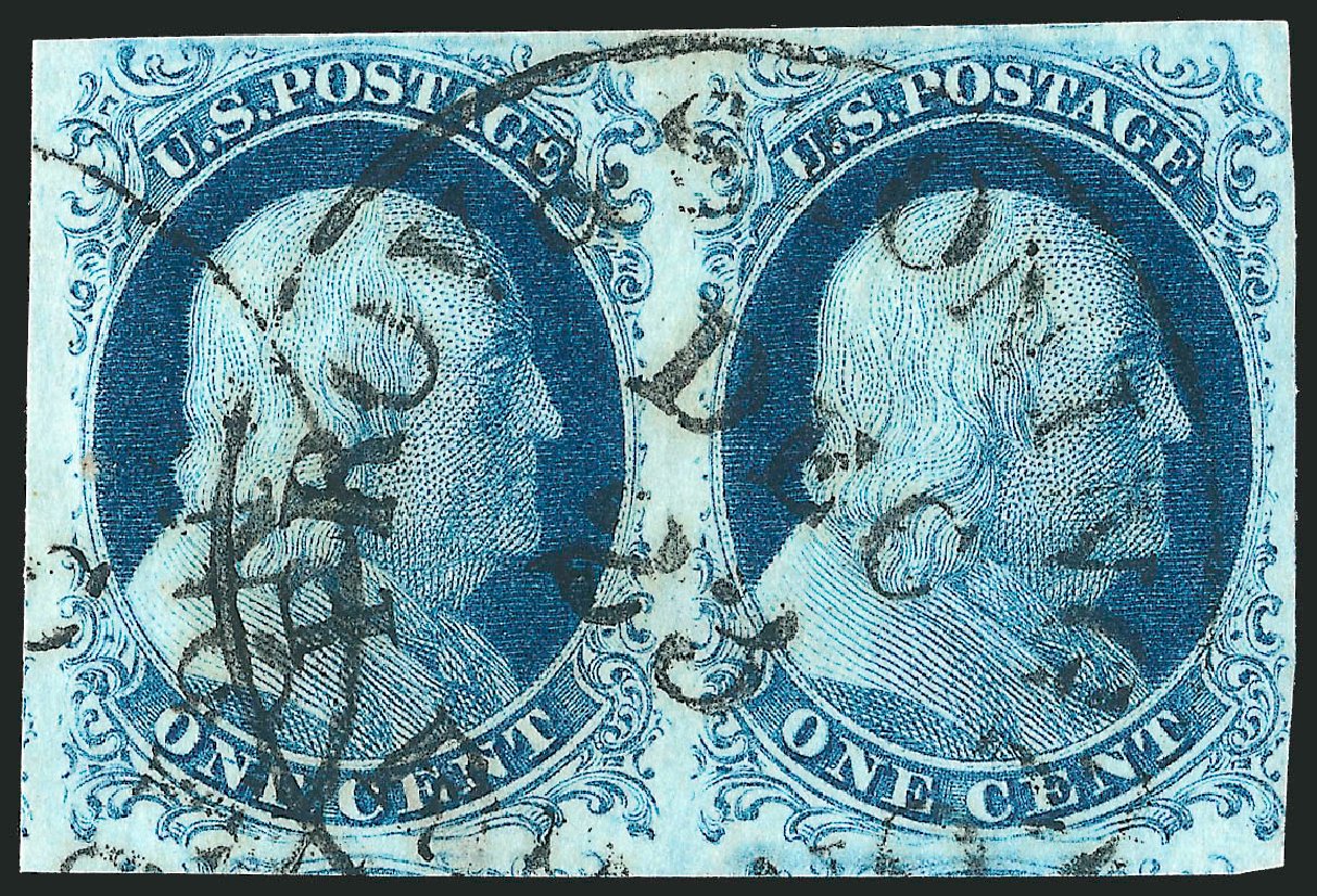 Price of US Stamps Scott Cat. # 7 - 1c 1851 Franklin. Robert Siegel Auction Galleries, Sep 2010, Sale 994, Lot 692