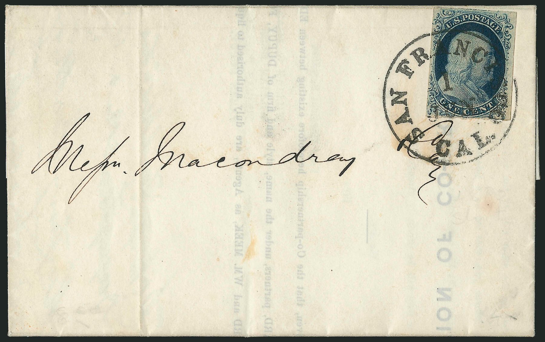 Values of US Stamp Scott Catalogue # 7 - 1851 1c Franklin. Robert Siegel Auction Galleries, Sep 2010, Sale 994, Lot 932