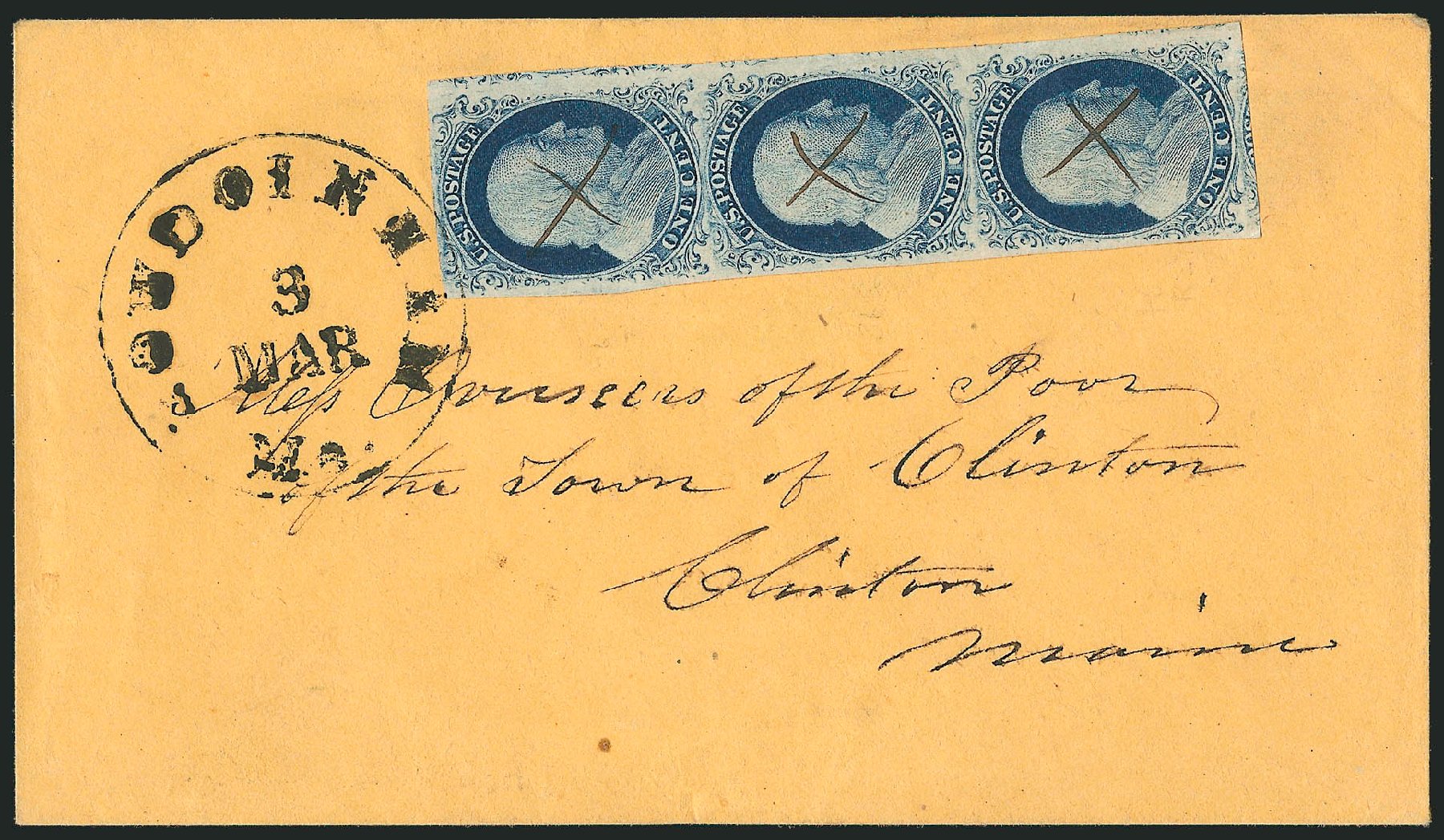 Values of US Stamps Scott 7 - 1c 1851 Franklin. Robert Siegel Auction Galleries, Sep 2010, Sale 994, Lot 972
