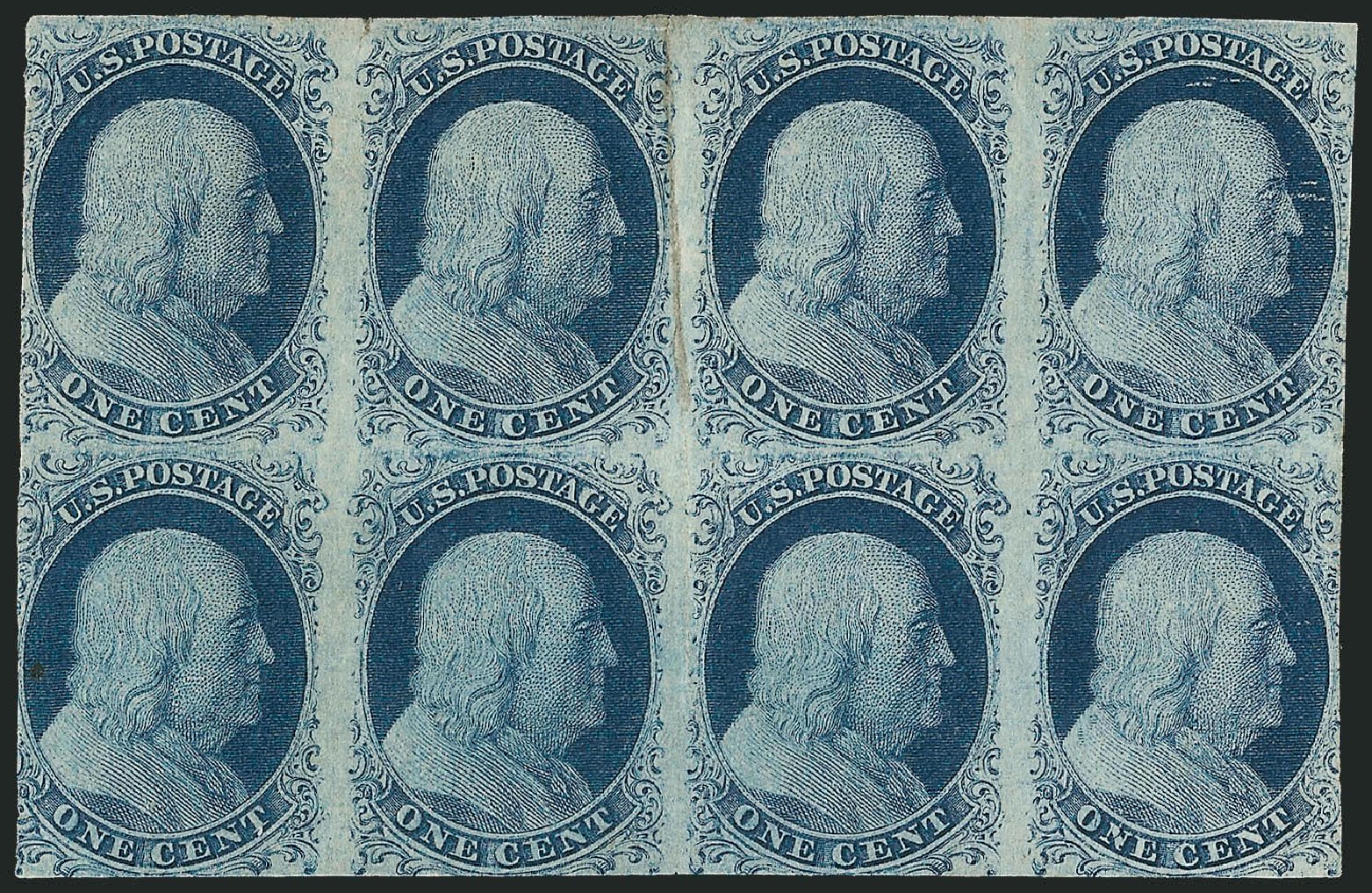 Prices of US Stamps Scott 7 - 1c 1851 Franklin. Robert Siegel Auction Galleries, Sep 2010, Sale 994, Lot 982