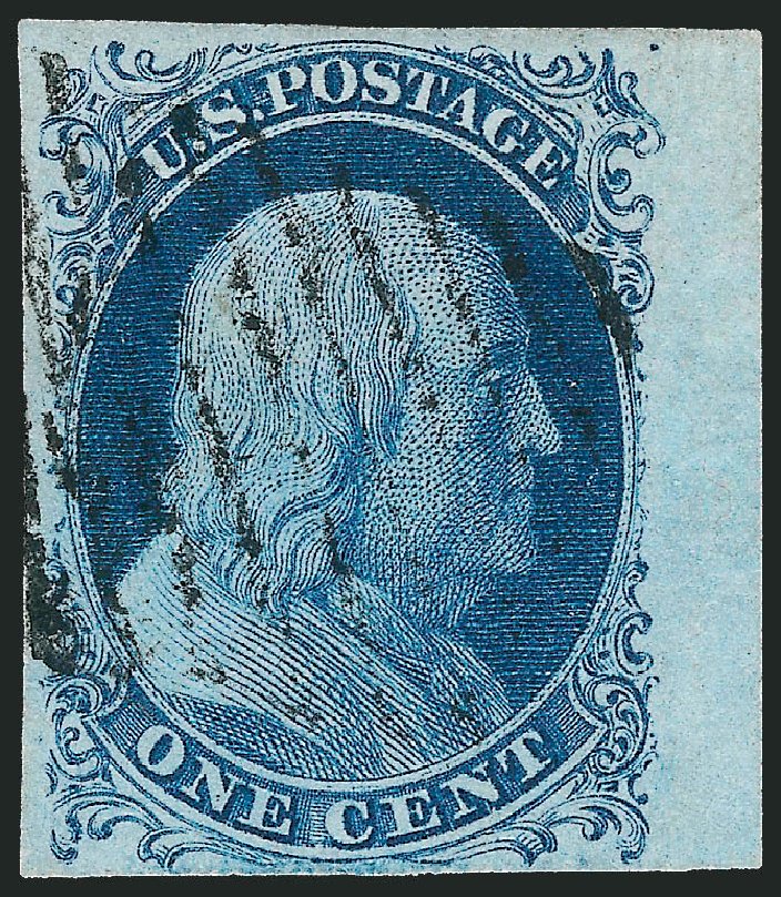 Prices of US Stamps Scott Cat. # 7 - 1c 1851 Franklin. Robert Siegel Auction Galleries, Dec 2010, Sale 998, Lot 342