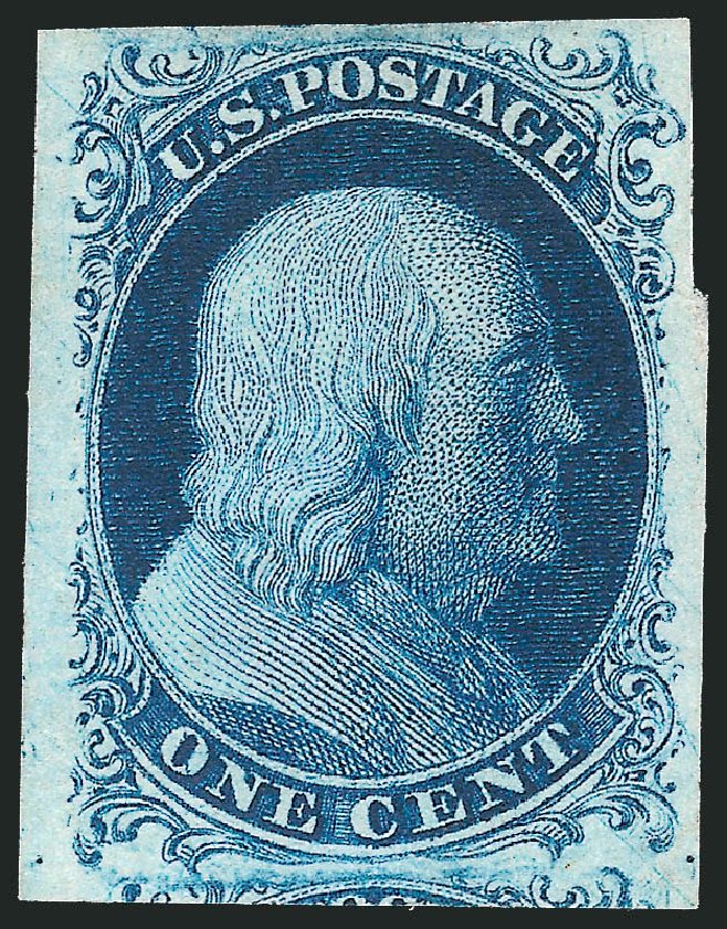 Price of US Stamp Scott # 7: 1c 1851 Franklin. Robert Siegel Auction Galleries, Dec 2010, Sale 998, Lot 392