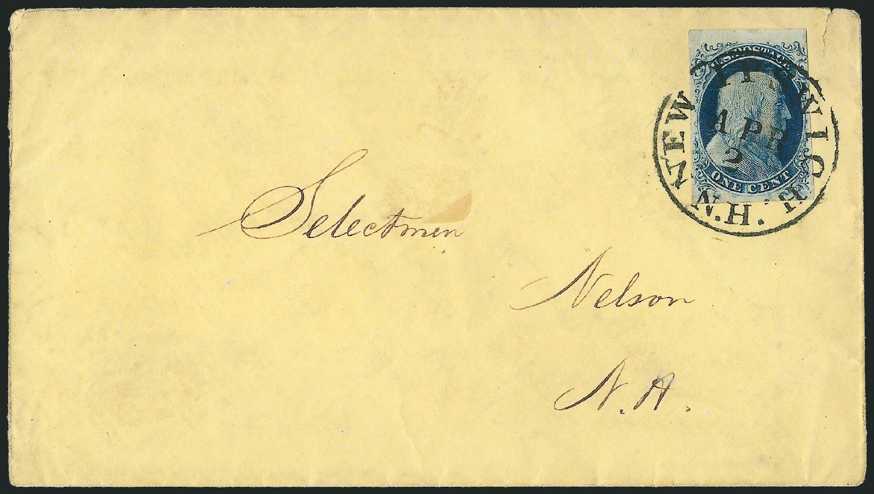 US Stamp Price Scott Catalogue 7: 1851 1c Franklin. Robert Siegel Auction Galleries, Dec 2010, Sale 998, Lot 432