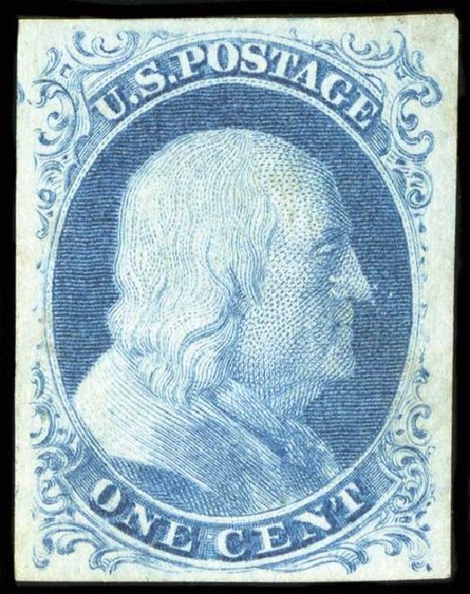 US Stamps Price Scott Catalogue # 7: 1c 1851 Franklin. Spink Shreves Galleries, Jul 2015, Sale 151, Lot 22