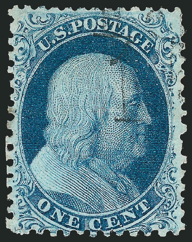 Values of US Stamp Scott Cat. # 7: 1c 1851 Franklin. Robert Siegel Auction Galleries, Mar 2011, Sale 1006, Lot 1053