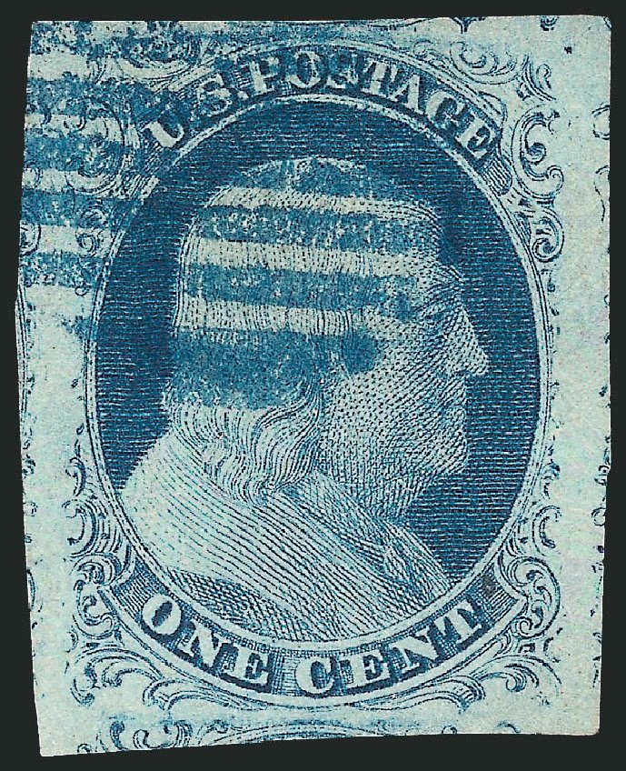 Cost of US Stamps Scott Cat. 7 - 1c 1851 Franklin. Robert Siegel Auction Galleries, Jun 2011, Sale 1011, Lot 393