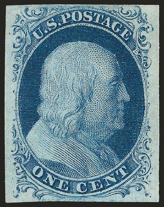 Prices of US Stamps Scott Catalogue #7 - 1c 1851 Franklin. Robert Siegel Auction Galleries, Apr 2010, Sale 984, Lot 53