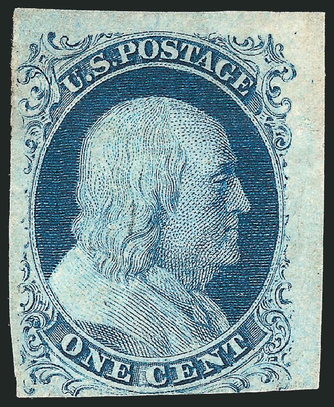 Cost of US Stamp Scott 7: 1851 1c Franklin. Robert Siegel Auction Galleries, Sep 2010, Sale 994, Lot 1023