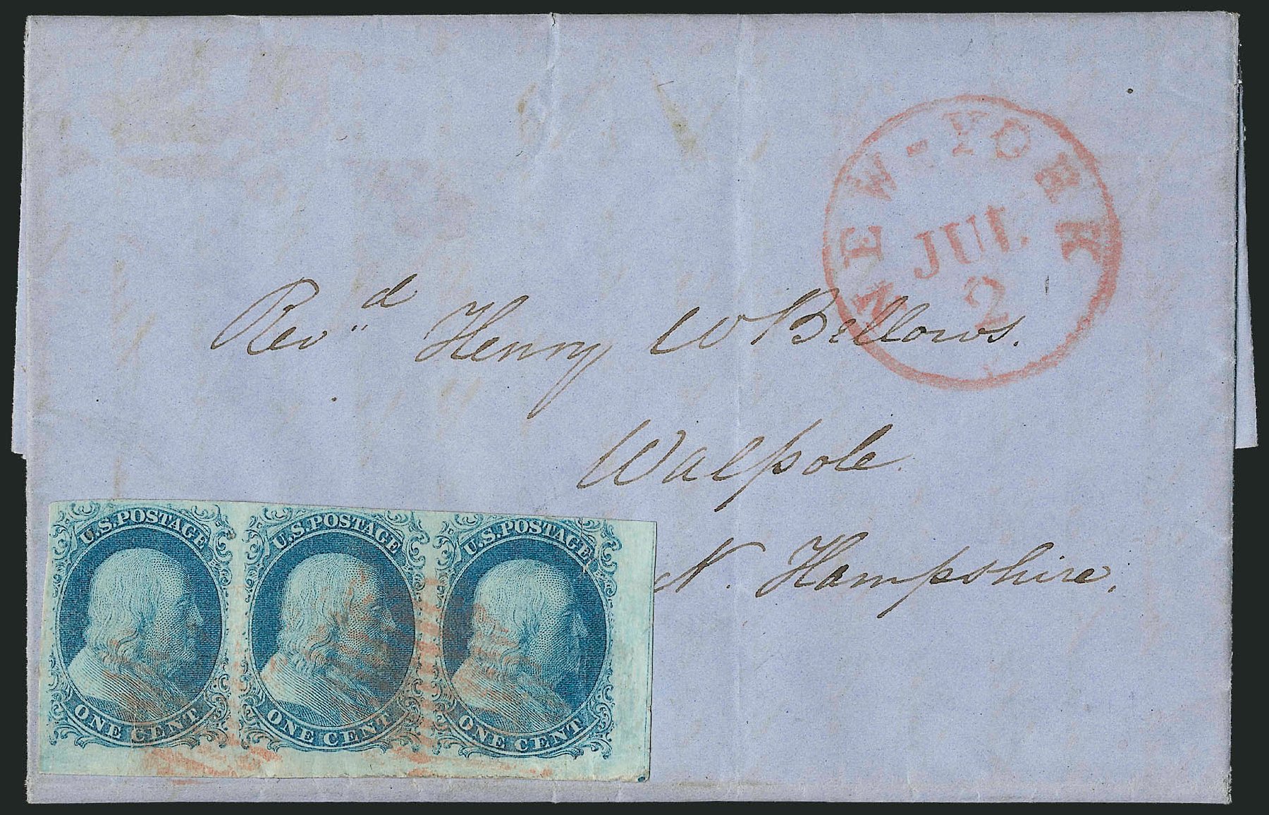 Value of US Stamp Scott # 7: 1c 1851 Franklin. Robert Siegel Auction Galleries, Sep 2010, Sale 994, Lot 633
