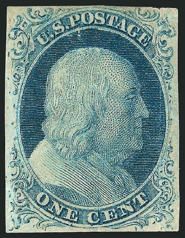 Prices of US Stamps Scott Catalogue #7: 1851 1c Franklin. Robert Siegel Auction Galleries, Sep 2010, Sale 994, Lot 653