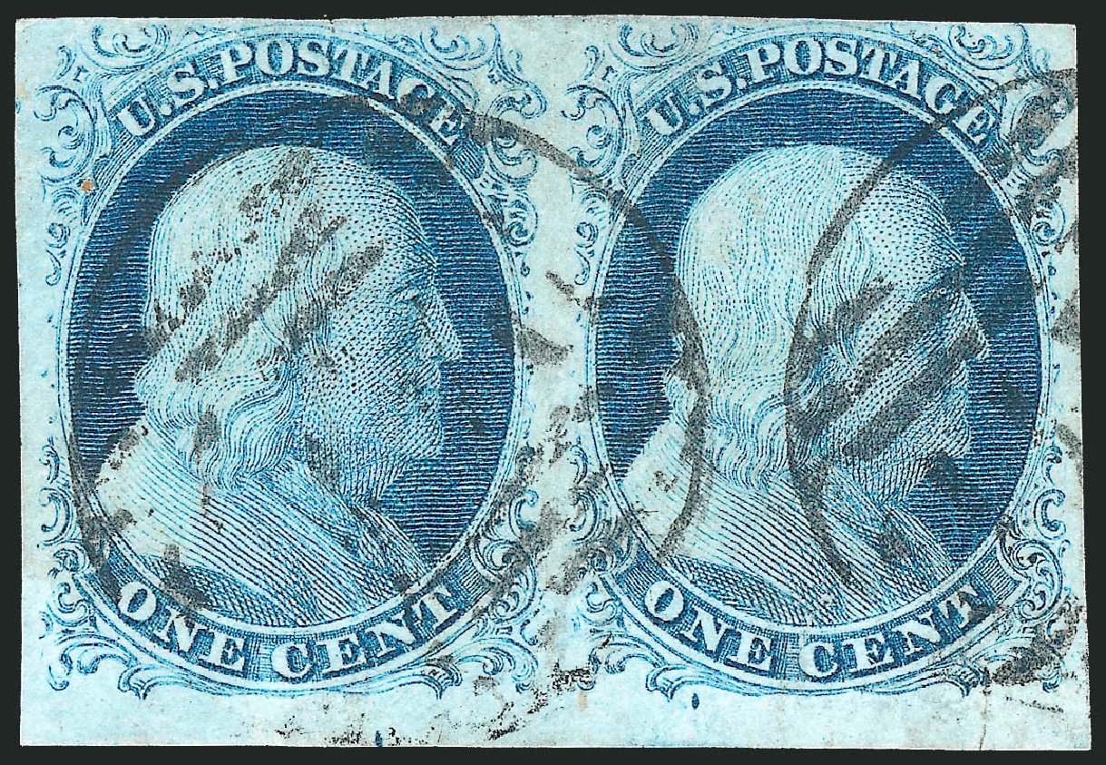 Costs of US Stamp Scott Cat. # 7: 1851 1c Franklin. Robert Siegel Auction Galleries, Sep 2010, Sale 994, Lot 693