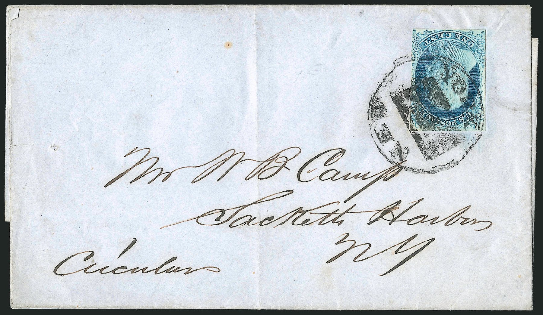 Cost of US Stamps Scott Cat. 7: 1851 1c Franklin. Robert Siegel Auction Galleries, Sep 2010, Sale 994, Lot 703