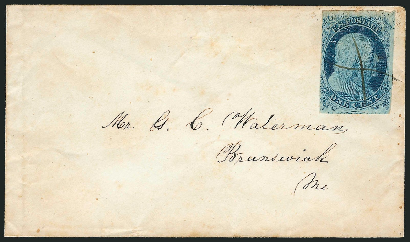 Costs of US Stamps Scott Catalog #7: 1851 1c Franklin. Robert Siegel Auction Galleries, Sep 2010, Sale 994, Lot 763