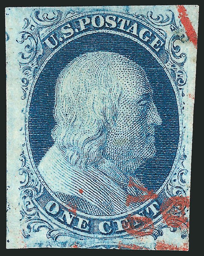 Prices of US Stamp Scott Cat. 7: 1c 1851 Franklin. Robert Siegel Auction Galleries, Sep 2010, Sale 994, Lot 953