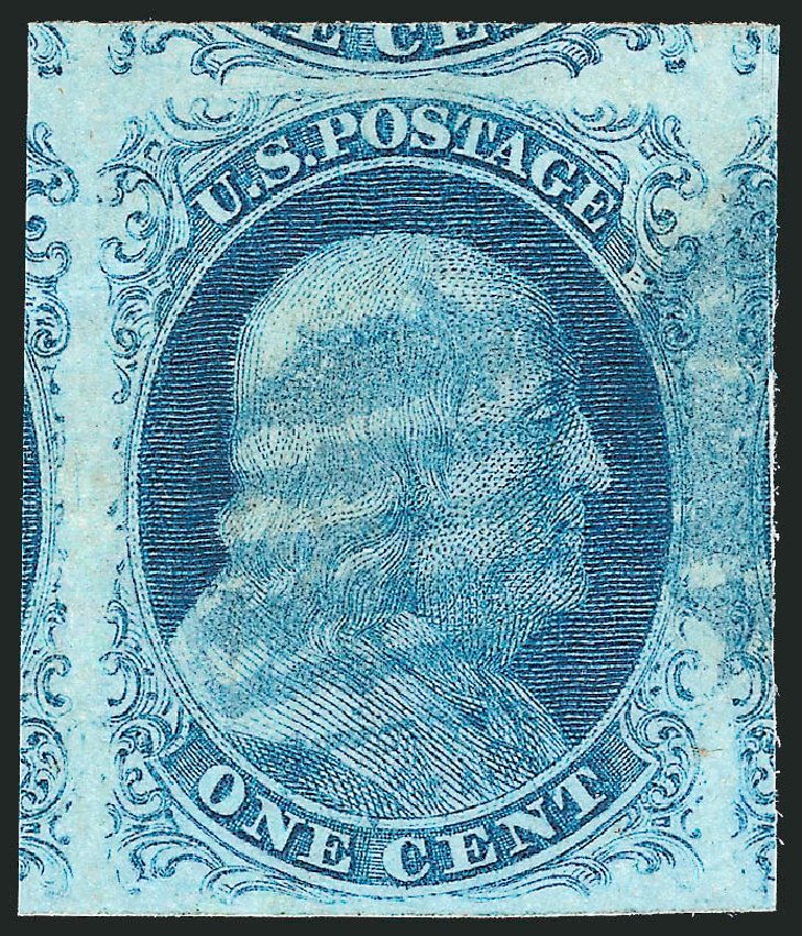 Prices of US Stamp Scott Catalogue 7: 1c 1851 Franklin. Robert Siegel Auction Galleries, Dec 2010, Sale 998, Lot 13