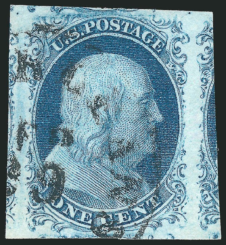Cost of US Stamp Scott #7 - 1851 1c Franklin. Robert Siegel Auction Galleries, Dec 2010, Sale 998, Lot 333