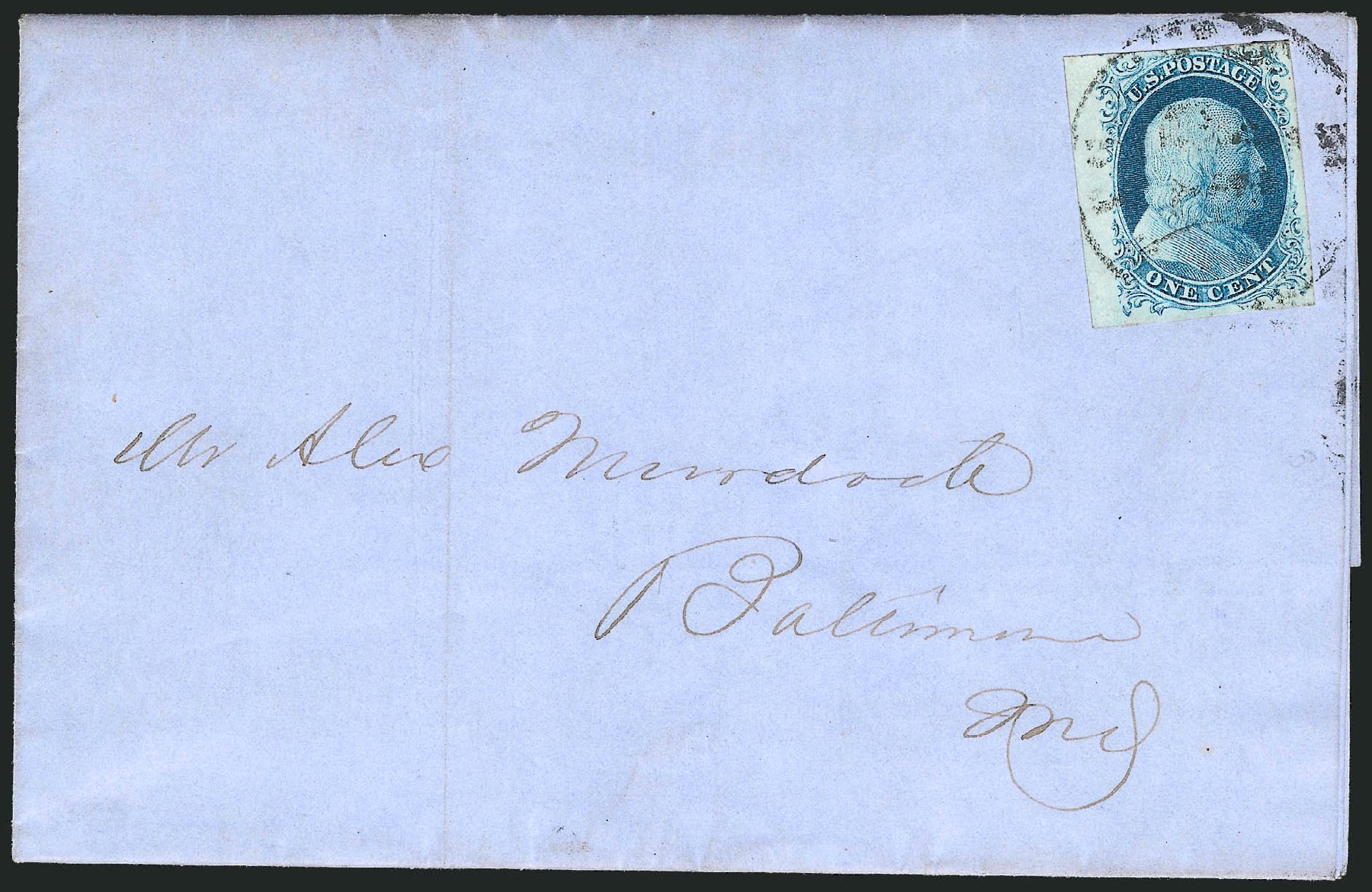 Prices of US Stamps Scott Catalog # 7: 1c 1851 Franklin. Robert Siegel Auction Galleries, Dec 2010, Sale 998, Lot 43