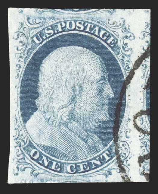 US Stamp Prices Scott Catalog #7 - 1851 1c Franklin. Spink Shreves Galleries, Jul 2012, Sale 140, Lot 33