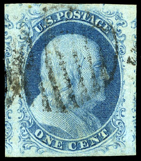 US Stamp Price Scott Catalogue 7: 1c 1851 Franklin. Matthew Bennett International, May 2014, Sale 350, Lot 16
