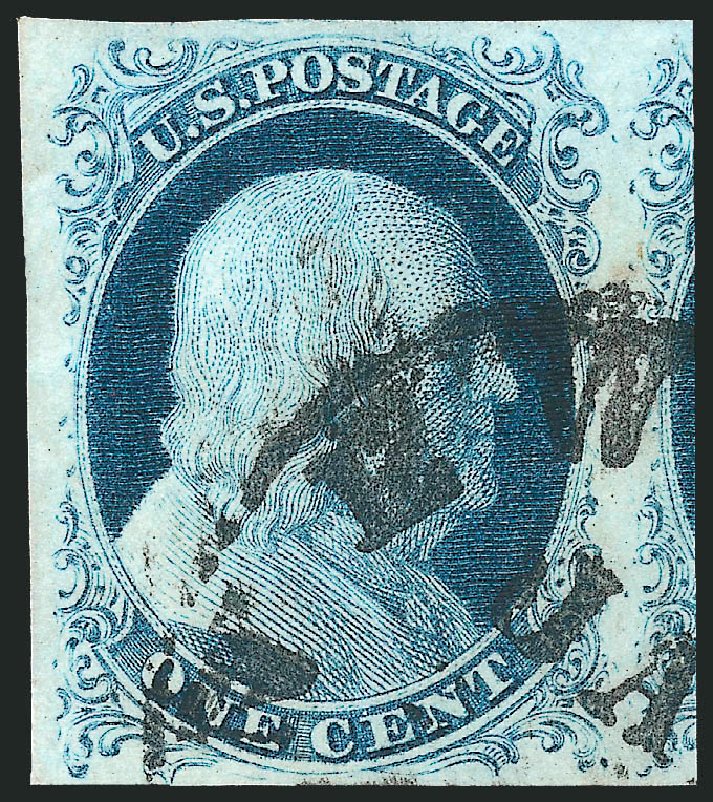 US Stamp Price Scott Catalogue #7: 1c 1851 Franklin. Robert Siegel Auction Galleries, Jul 2013, Sale 1050, Lot 76