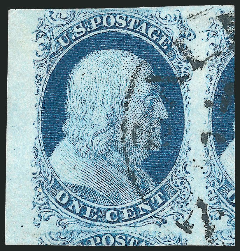 US Stamps Values Scott Catalogue 7 - 1c 1851 Franklin. Robert Siegel Auction Galleries, Nov 2013, Sale 1061, Lot 3356