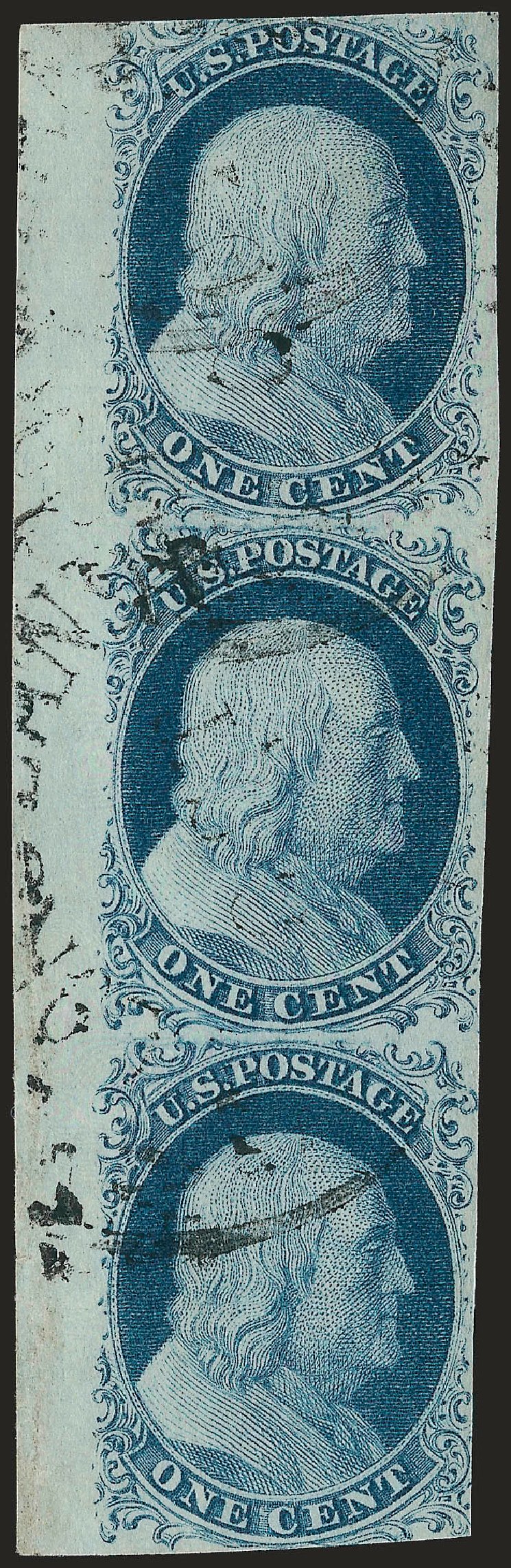 US Stamps Prices Scott Catalogue #7: 1c 1851 Franklin. Robert Siegel Auction Galleries, Apr 2010, Sale 984, Lot 66