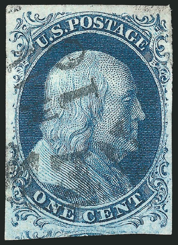 Price of US Stamps Scott Cat. #7: 1851 1c Franklin. Robert Siegel Auction Galleries, Sep 2010, Sale 994, Lot 1046