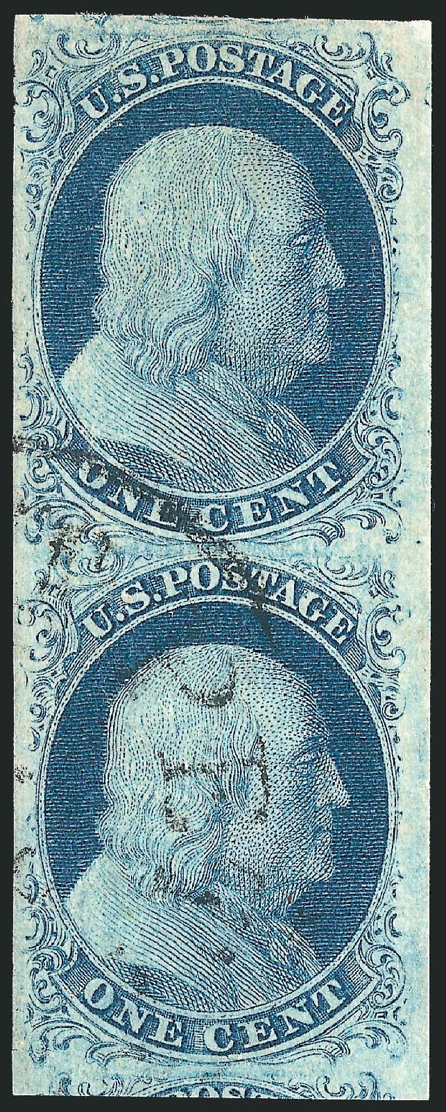 Costs of US Stamps Scott Catalogue # 7: 1c 1851 Franklin. Robert Siegel Auction Galleries, Sep 2010, Sale 994, Lot 1056