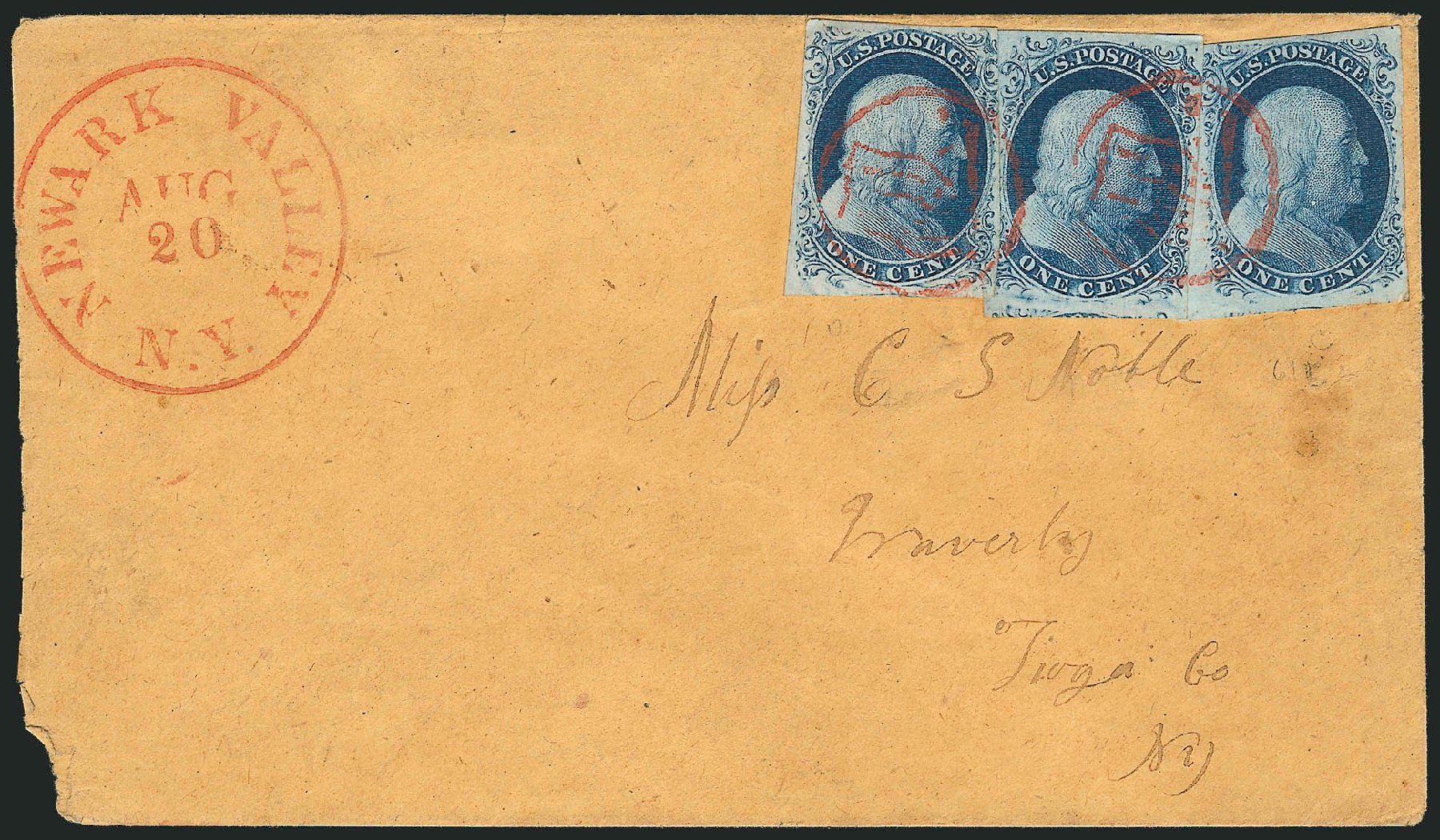 Values of US Stamps Scott #7 - 1851 1c Franklin. Robert Siegel Auction Galleries, Sep 2010, Sale 994, Lot 1096