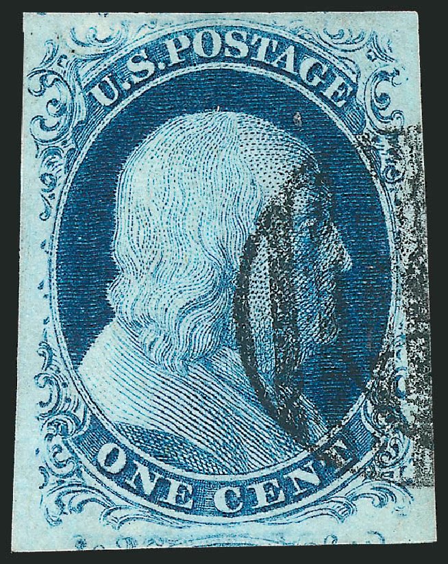 Value of US Stamps Scott Catalogue # 7 - 1851 1c Franklin. Robert Siegel Auction Galleries, Sep 2010, Sale 994, Lot 676