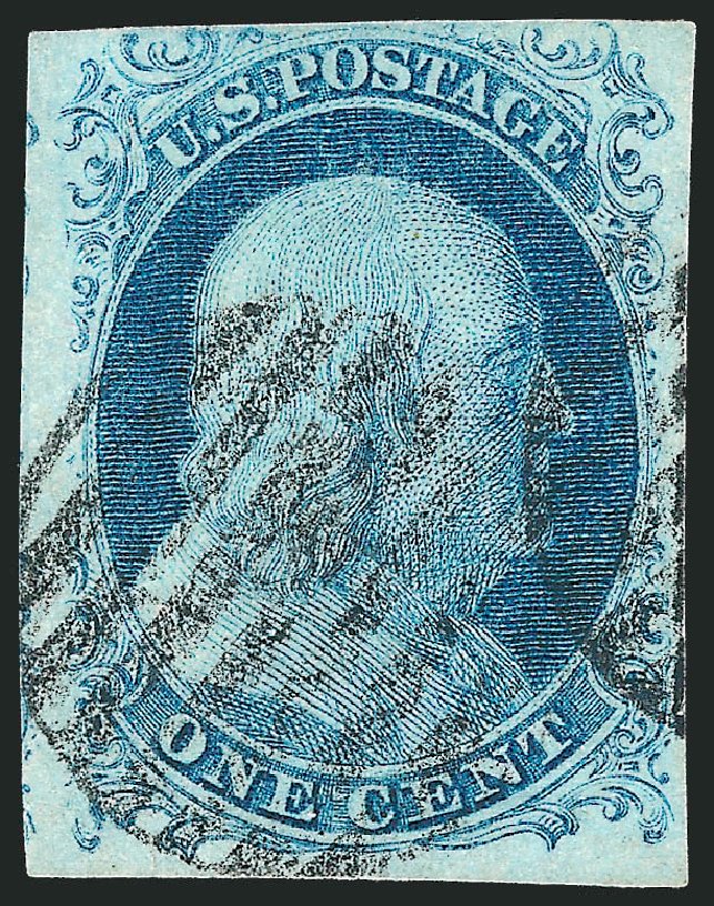 Cost of US Stamp Scott Catalogue 7: 1c 1851 Franklin. Robert Siegel Auction Galleries, Sep 2010, Sale 994, Lot 686