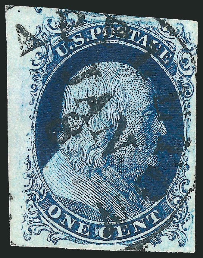 Prices of US Stamps Scott Catalogue # 7: 1c 1851 Franklin. Robert Siegel Auction Galleries, Dec 2010, Sale 998, Lot 406