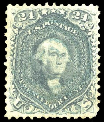 US Stamp Value Scott 70: 1861 24c Washington. Matthew Bennett International, Feb 2015, Sale 351, Lot 67