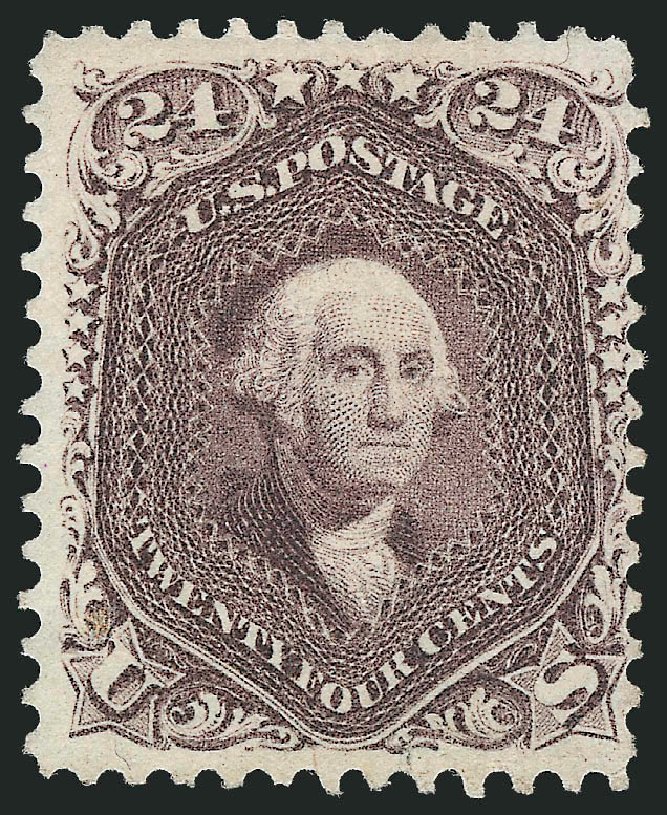 Price of US Stamps Scott Catalog # 70: 1861 24c Washington. Robert Siegel Auction Galleries, Mar 2012, Sale 1021, Lot 217