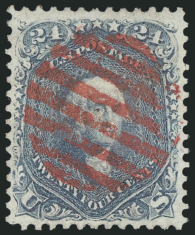 US Stamp Price Scott Cat. # 70 - 24c 1861 Washington. Robert Siegel Auction Galleries, Jun 2012, Sale 1024, Lot 117