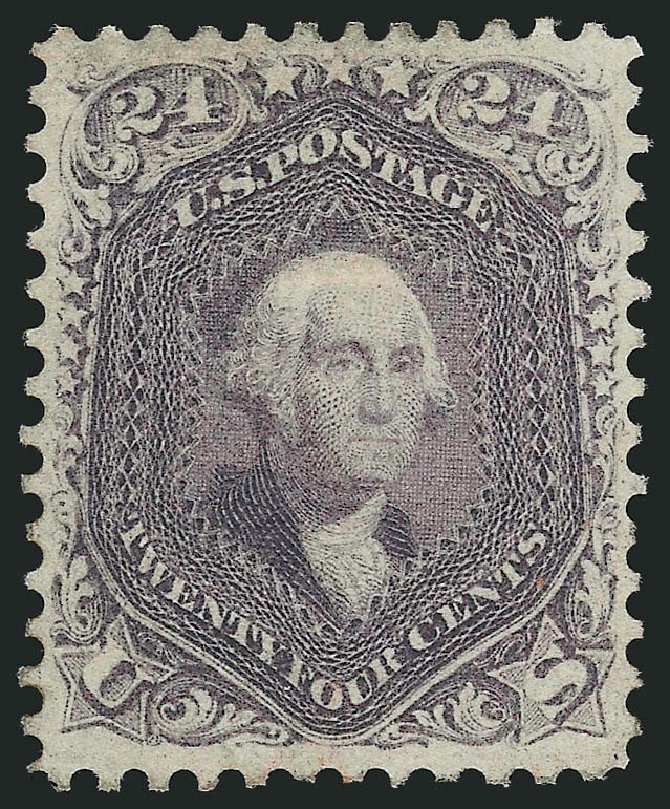 US Stamp Prices Scott Cat. 70: 1861 24c Washington. Robert Siegel Auction Galleries, Nov 2013, Sale 1057, Lot 627