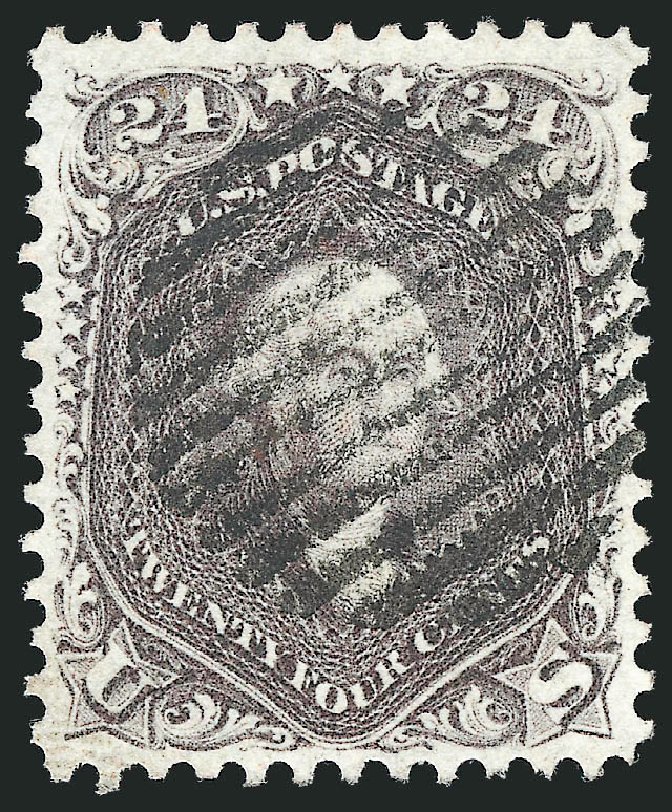 US Stamp Values Scott Catalog #70 - 1861 24c Washington. Robert Siegel Auction Galleries, Dec 2013, Sale 1062, Lot 207